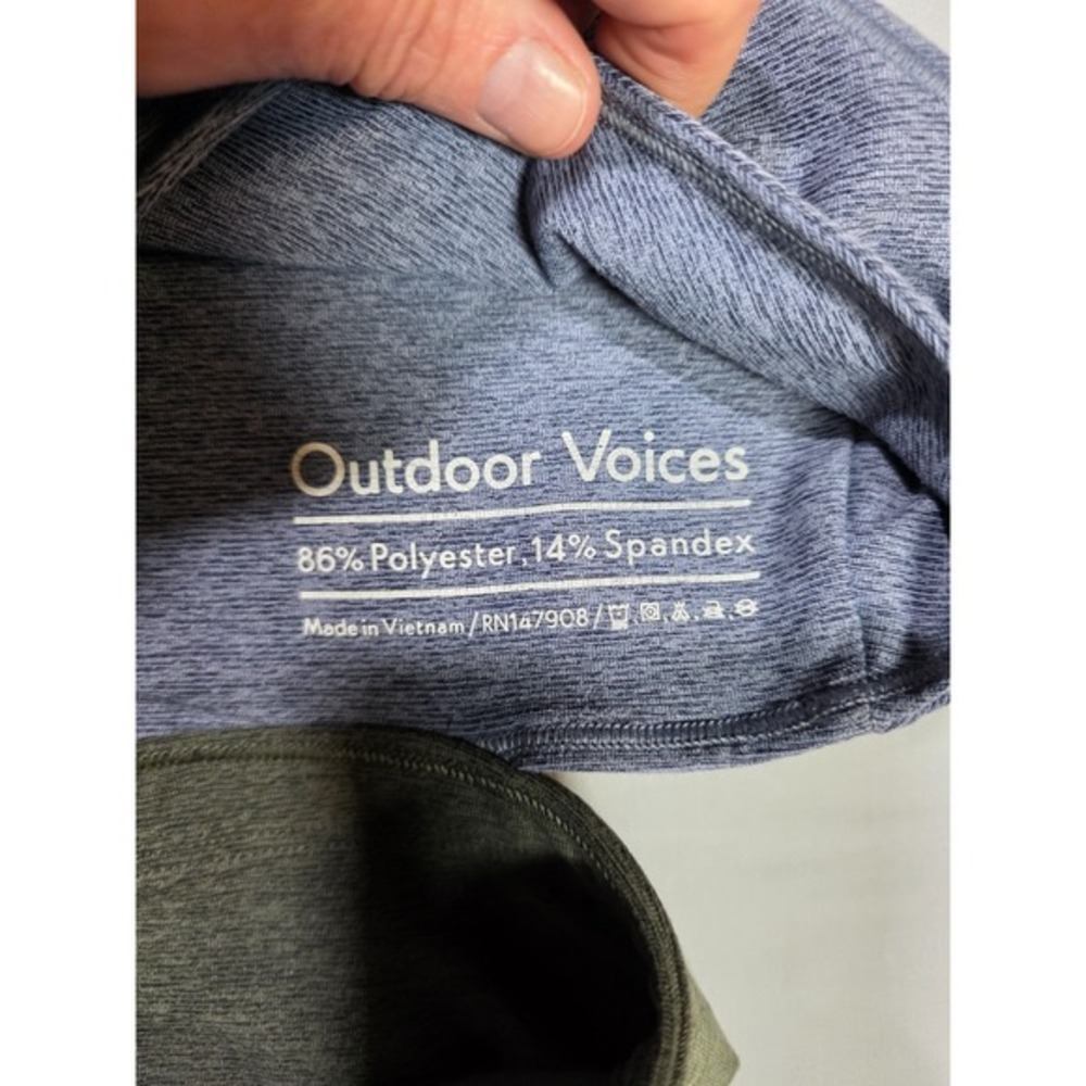 Outdoor Voices Tri-Tone Slash Back Crop Sports‎ Bra Size Small Yogo Workout - Picture 6 of 6